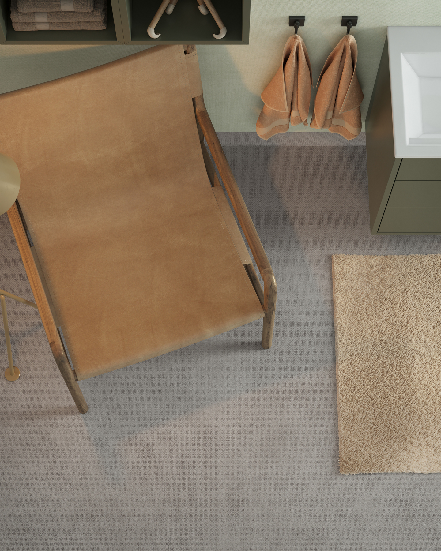 VÅTRUMSVÄGG TARKETT AQUA WALL DS2 RUSTIC VELVET DUSTY GREEN