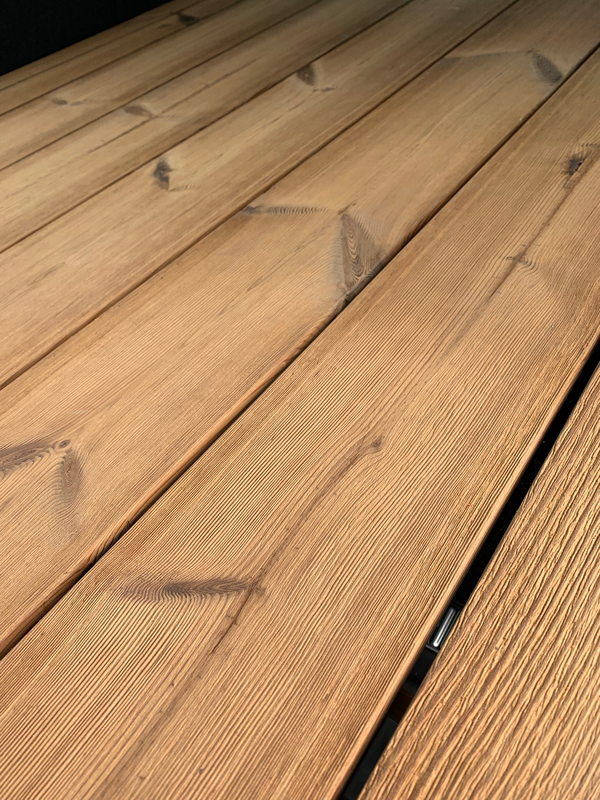 Terassilauta Luna Profix 2 SHP 26x140 harjattu lämpökäsitelty kuusi