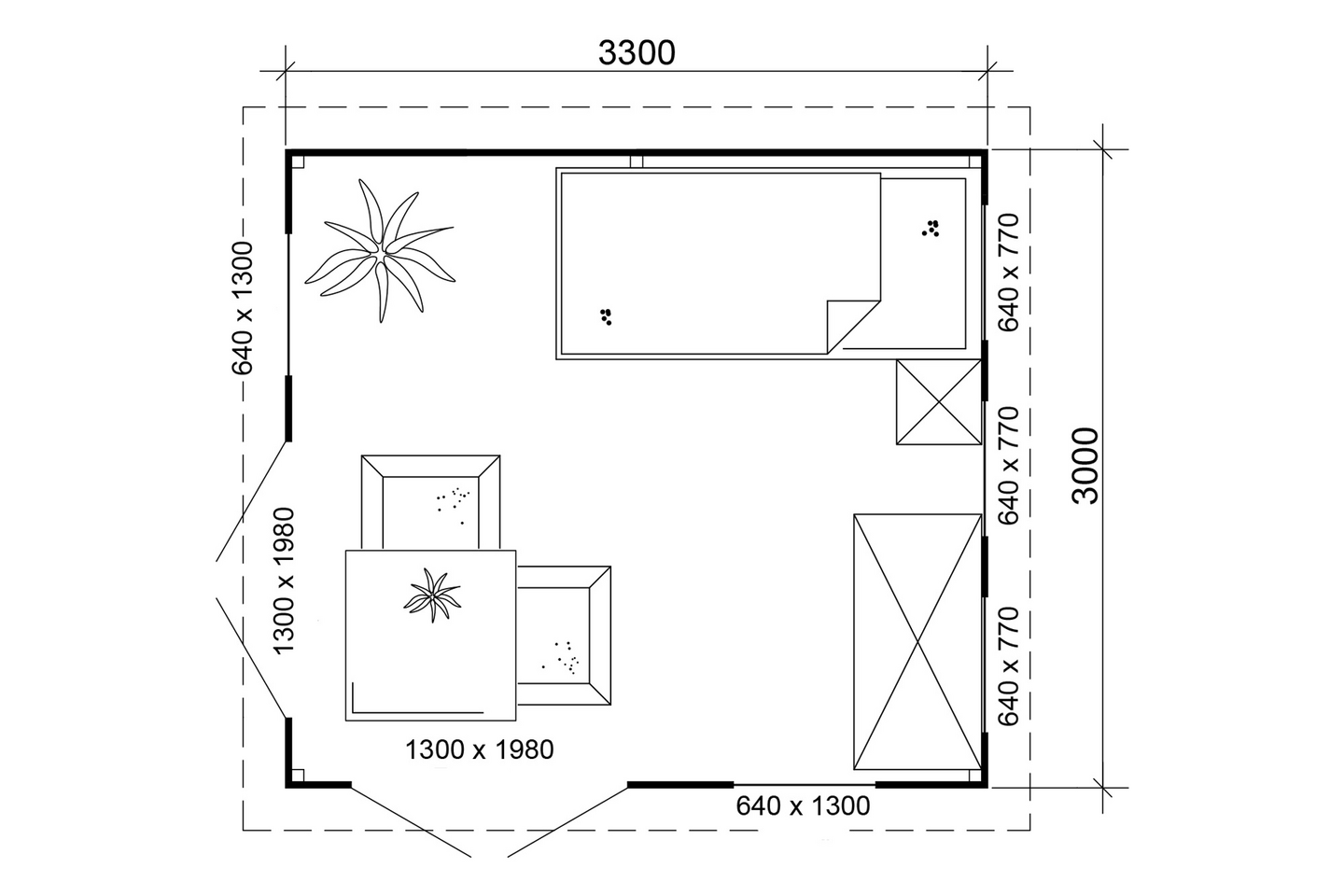 Pihatalo Cello Vallentuna 9,9m²