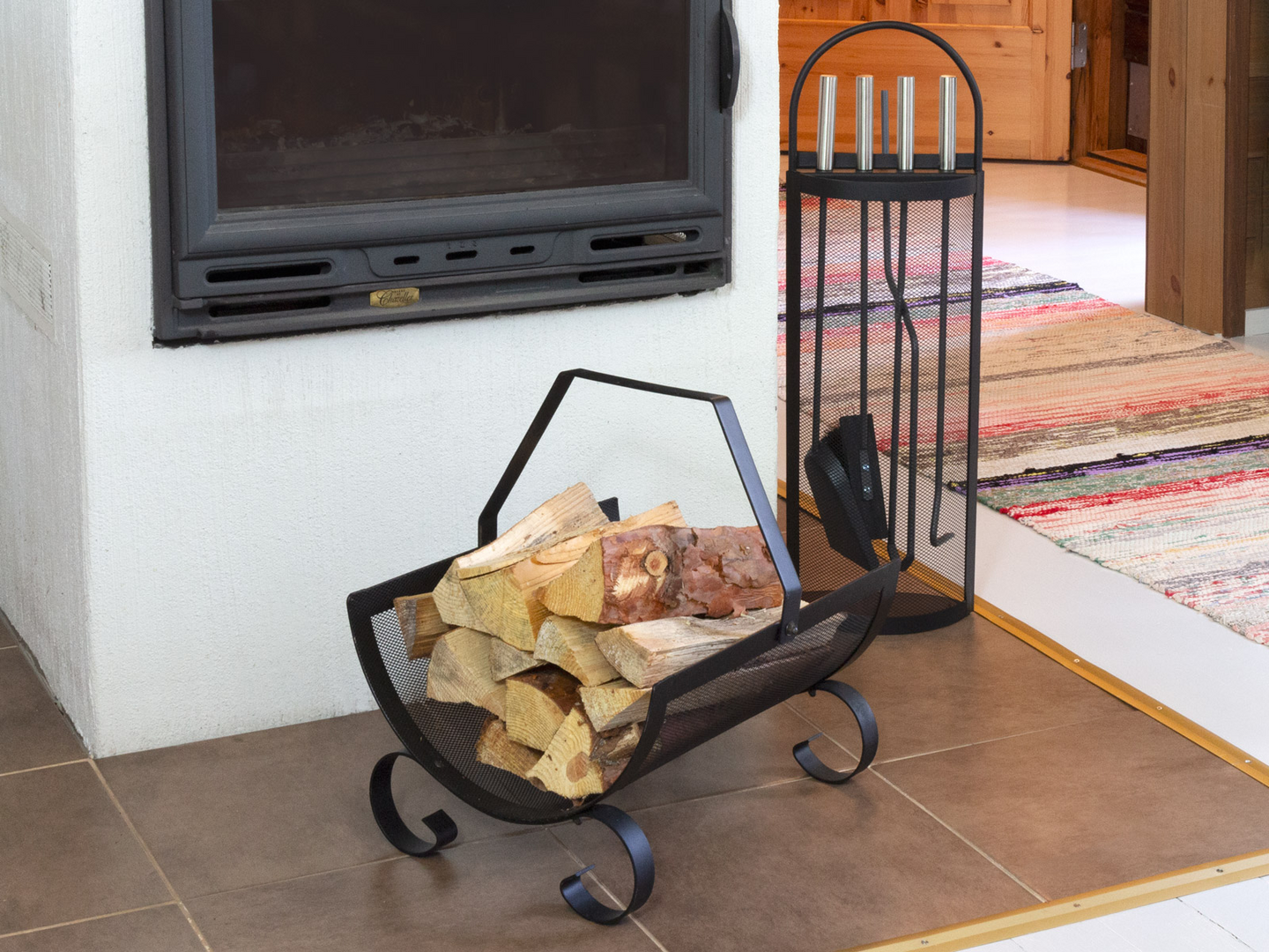 Puunkantoteline Pisla HTT musta