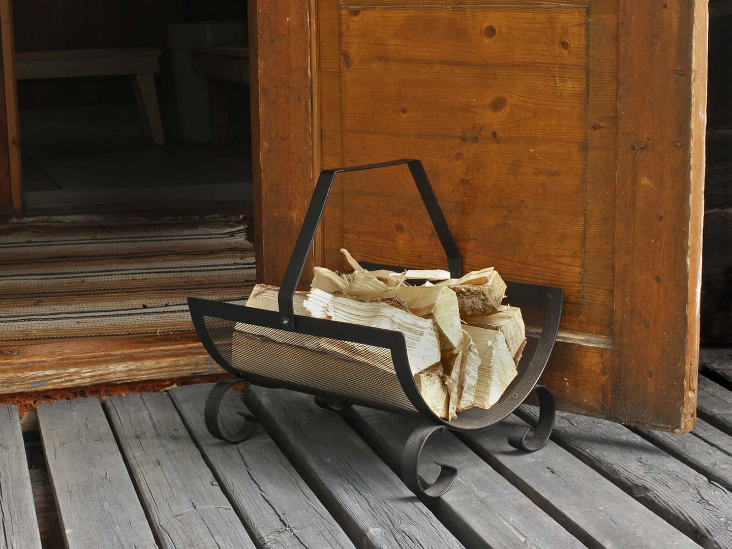 Puunkantoteline Pisla HTT musta