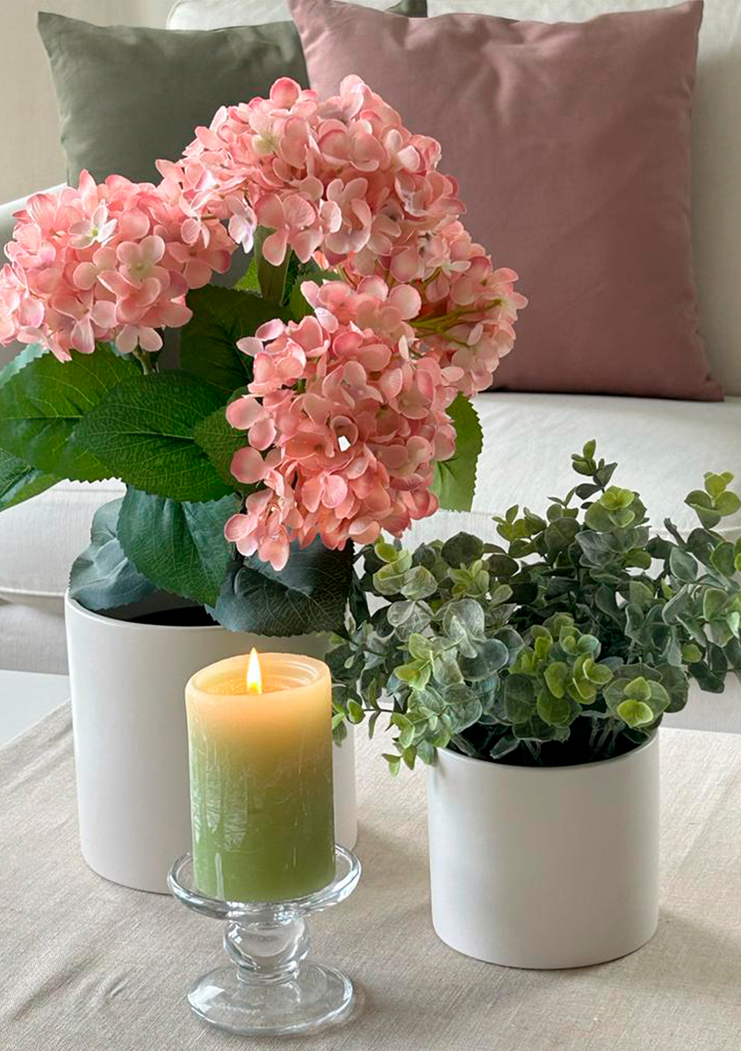 Hortensia ruukku Finnmari 39cm vaaleanpunainen