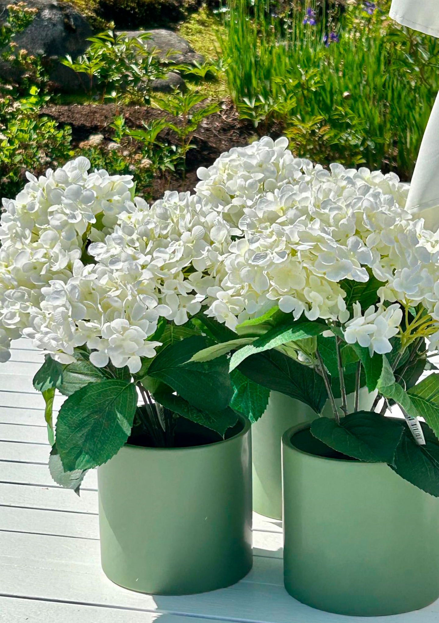Hortensia ruukku Finnmari 39cm valkoinen