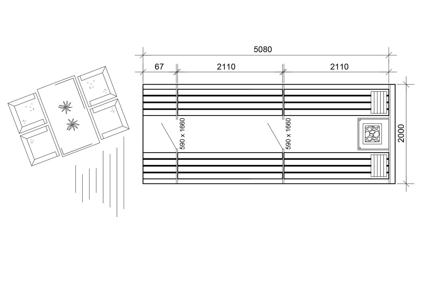 Tynnyrisauna 10,0m²