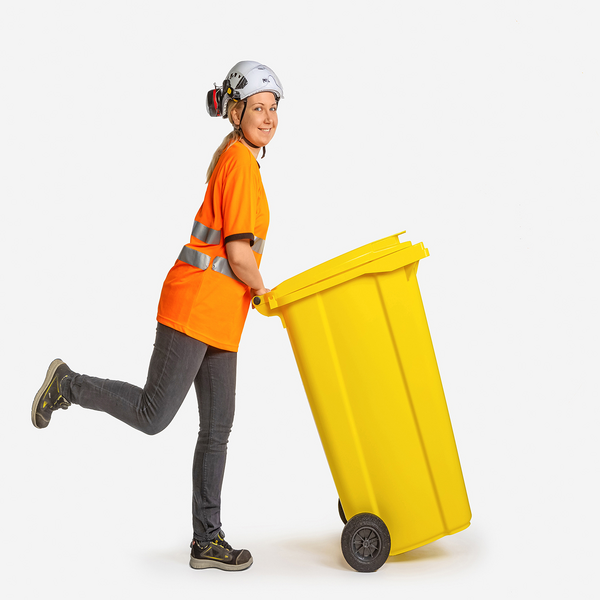 Jäteastia Helesi 240l keltainen