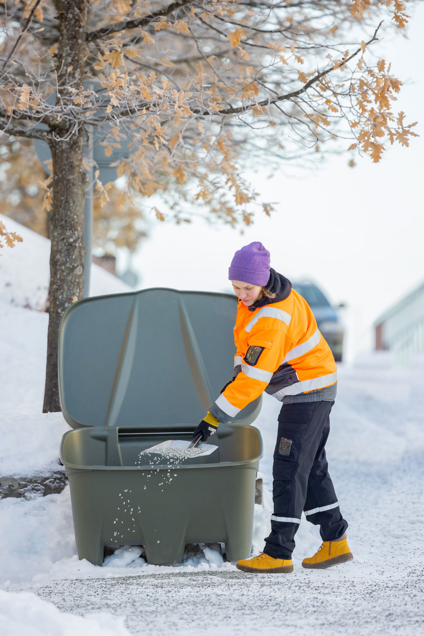 Hiekoitusastia Inora 300l vihreä