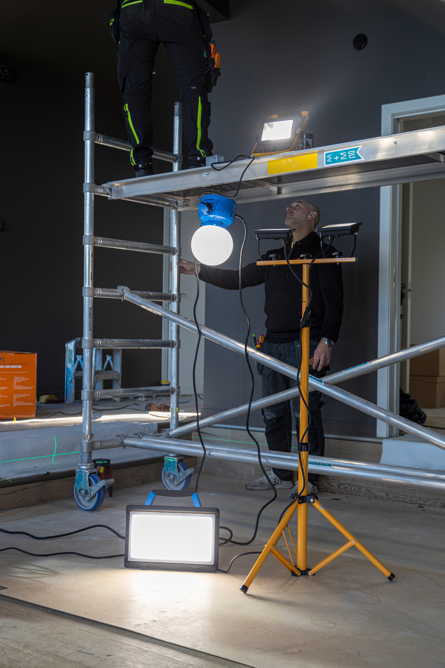 ARBETSLAMPA PROF LED 45W 3600LM, 2X 3M IP54