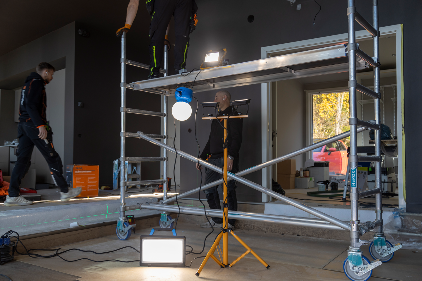 ARBETSLAMPA PROF LED 45W 3600LM, 2X 3M IP54