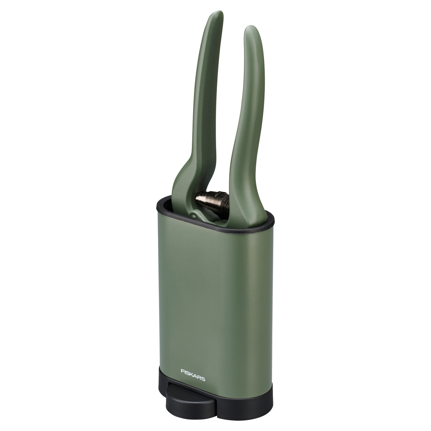 Oksasakset Fiskars viherkasveille+teline