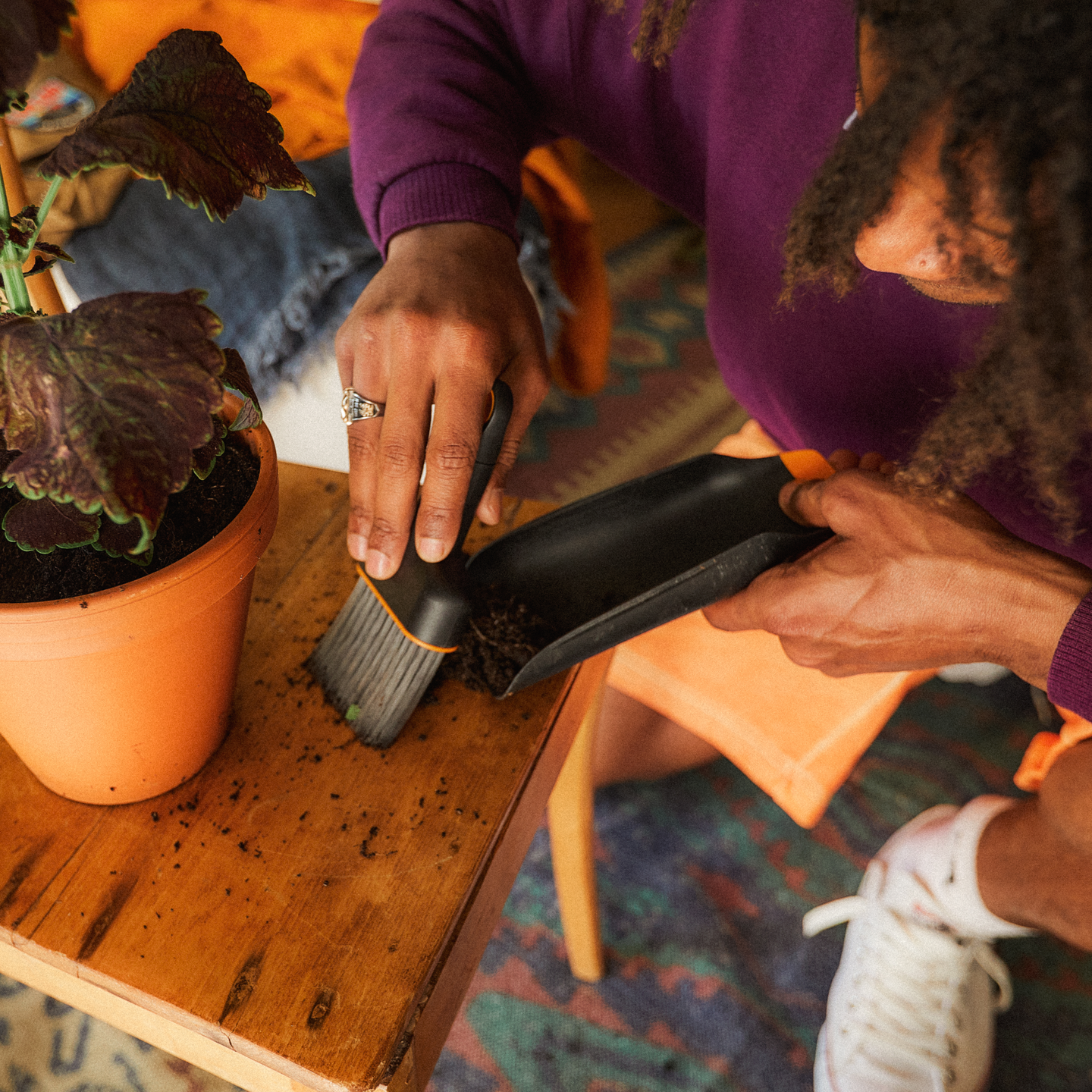 Multakauha ja harja setti Fiskars