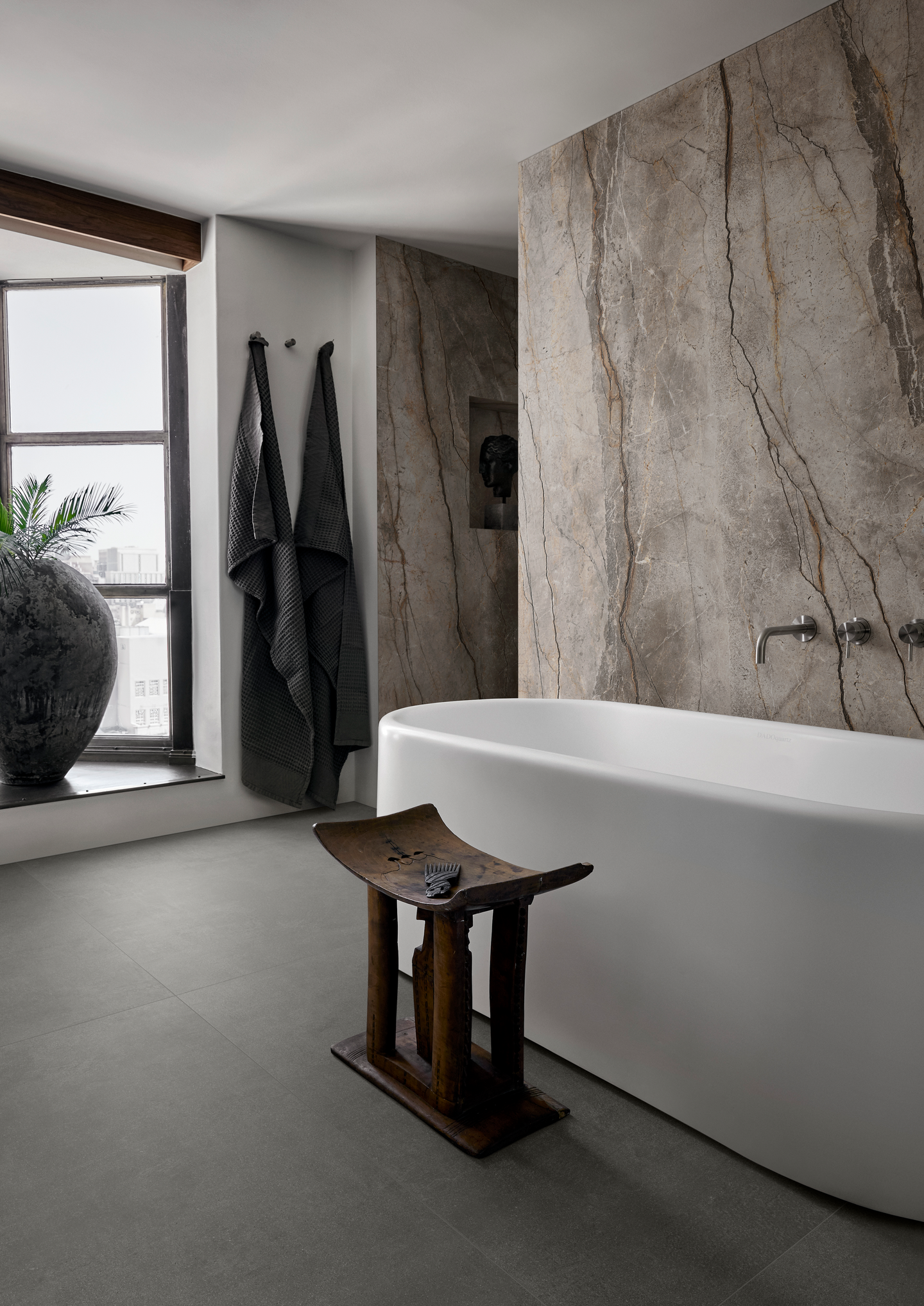 Lattialaatta Grande 120x278 Silver Root harmaa matta RT 3,34m²