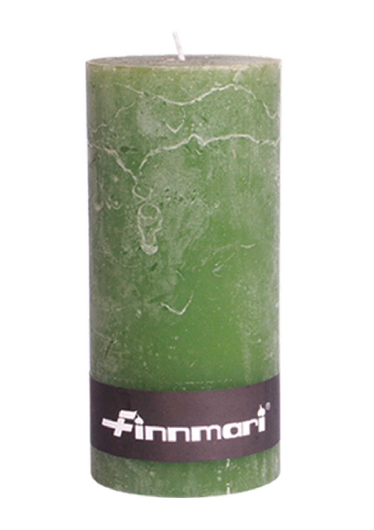 Huurrekynttilä Finnmari 7x7x15cm  oliivi