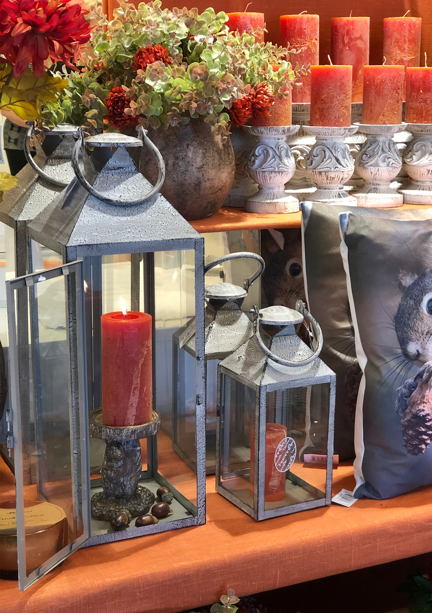 Huurrekynttilä Finnmari 7x7x15cm terracotta