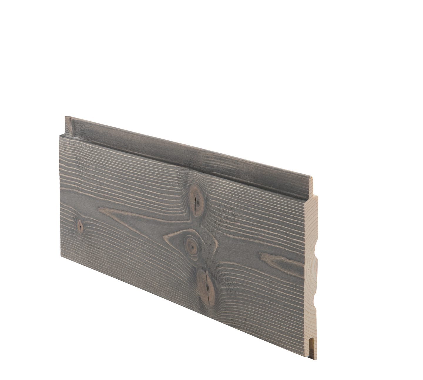 Saunapaneeli Cello Villamo 14x120x2070 kuusi STS4 päätypontattu harmaa harjattu