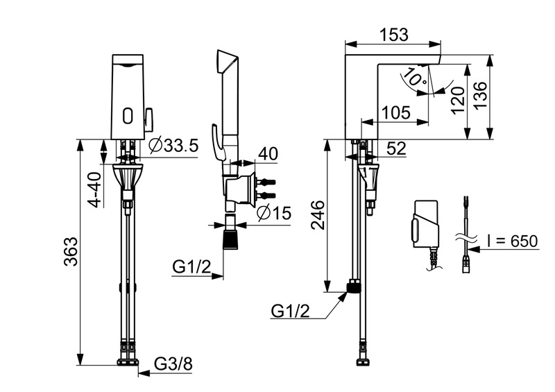 Pesuallashana Oras 4816FZ-104 Stela 3V Bide Eco+