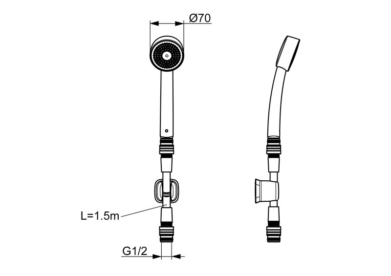 Käsisuihkusetti Oras 324M-11 Medipro