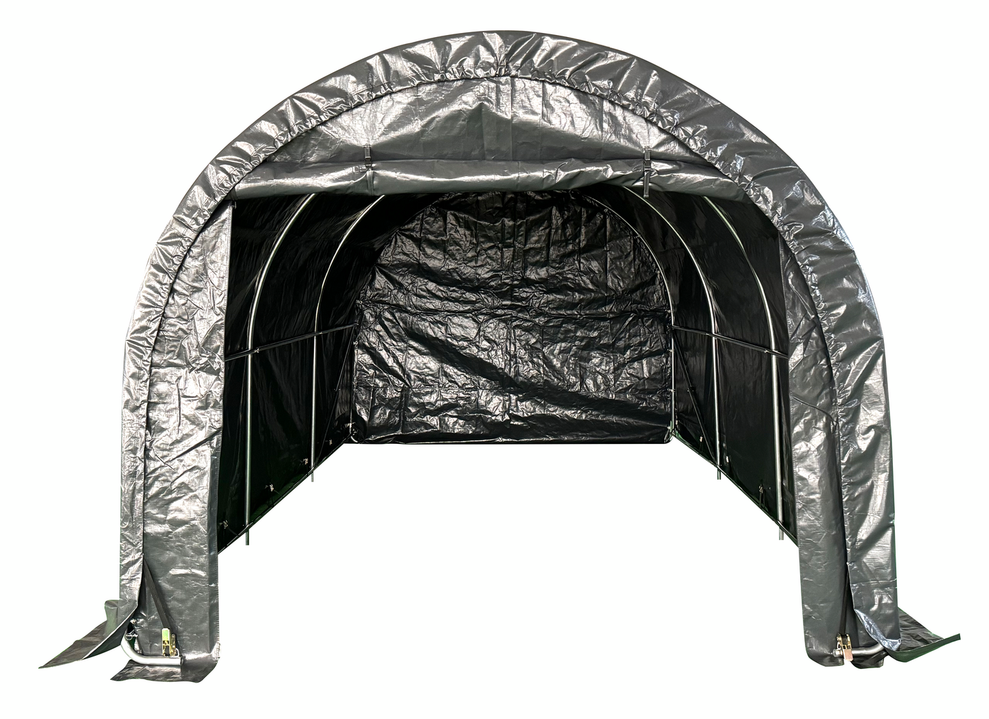 Pressutalli PROF 3,0x5,0x2,4m tummanharmaa