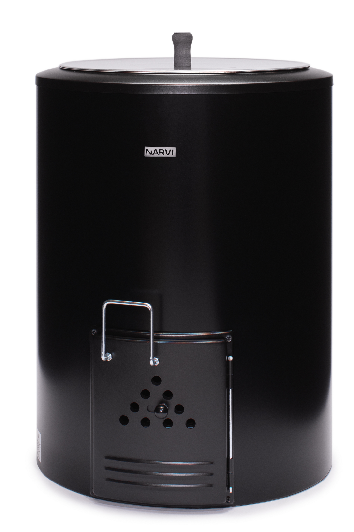Muuripata Narvi 80l pyöreä musta