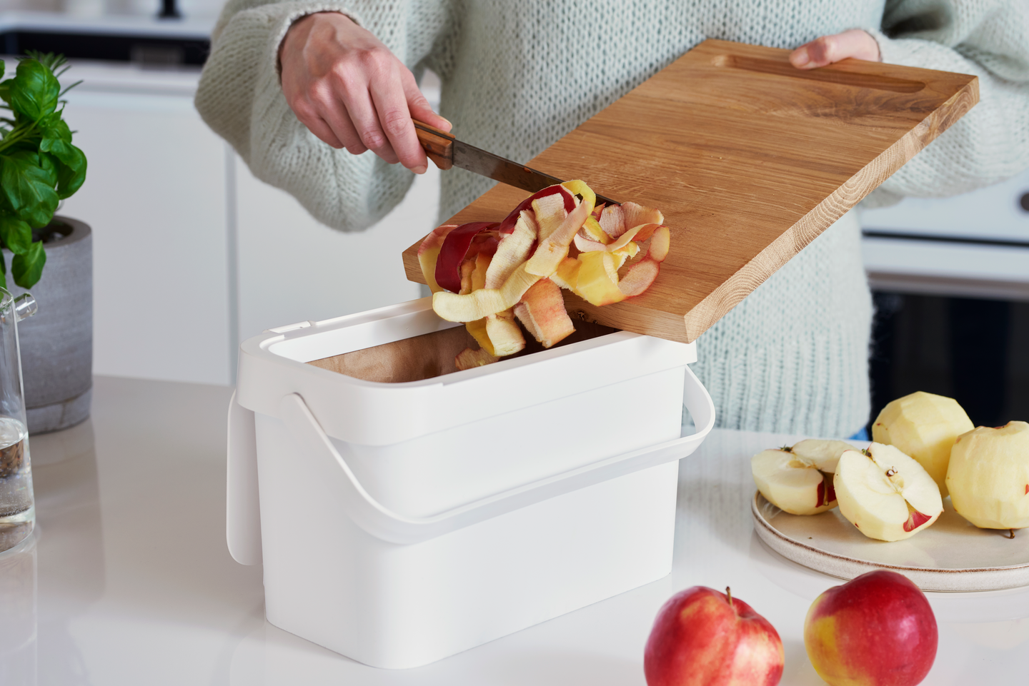 Biojäteastia SmartStore™ Collect valkoinen