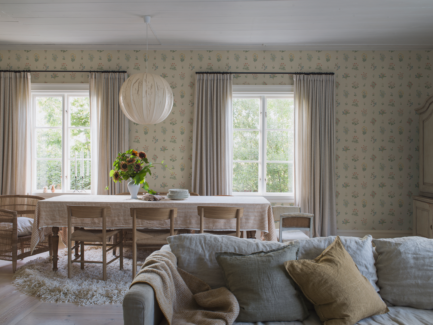 Kuitutapetti Boråstapeter Österlen Ängslfora 6951 10,05m