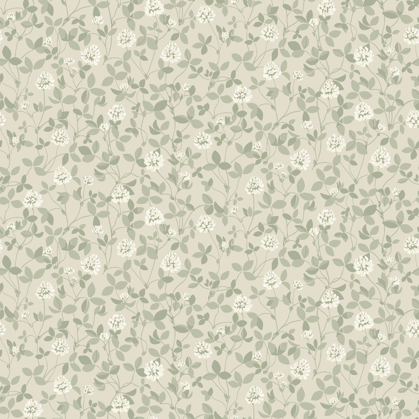 Kuitutapetti Boråstapeter Österlen 6977 Klöver 10,05m