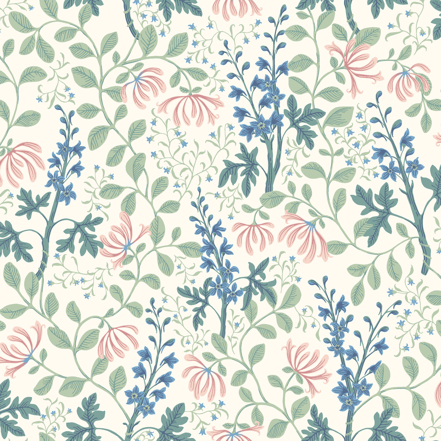 Kuitutapetti Boråstapeter Österlen 6984 Trädgårdsfröjd 10,05m