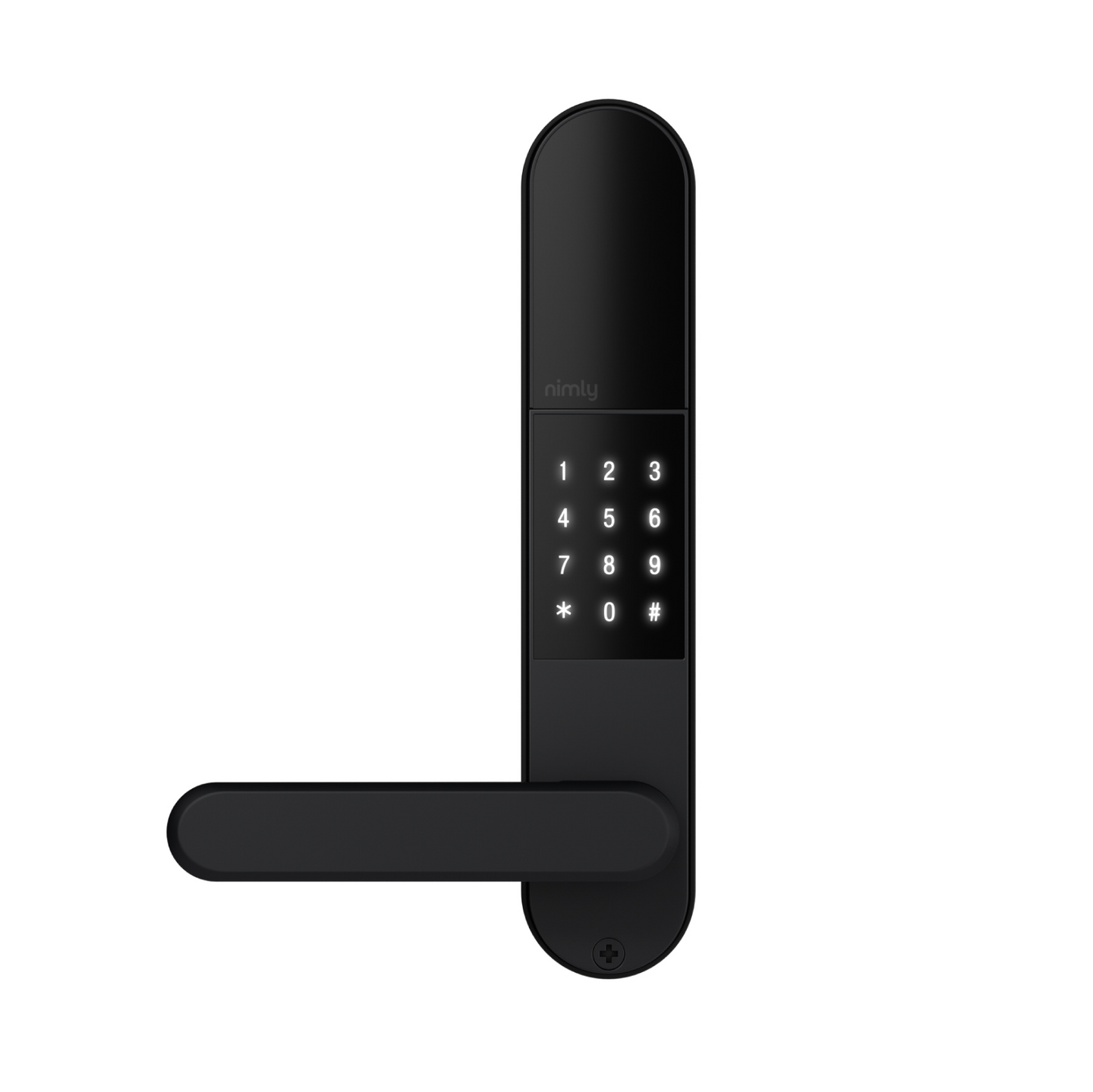 KODLÅS NIMLY TOUCH PRO TOUCHKNAPPAR RFID FINGERAVTRYCK SVART