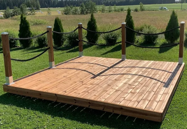 Terassin köysikaide Patio 4m ruskea