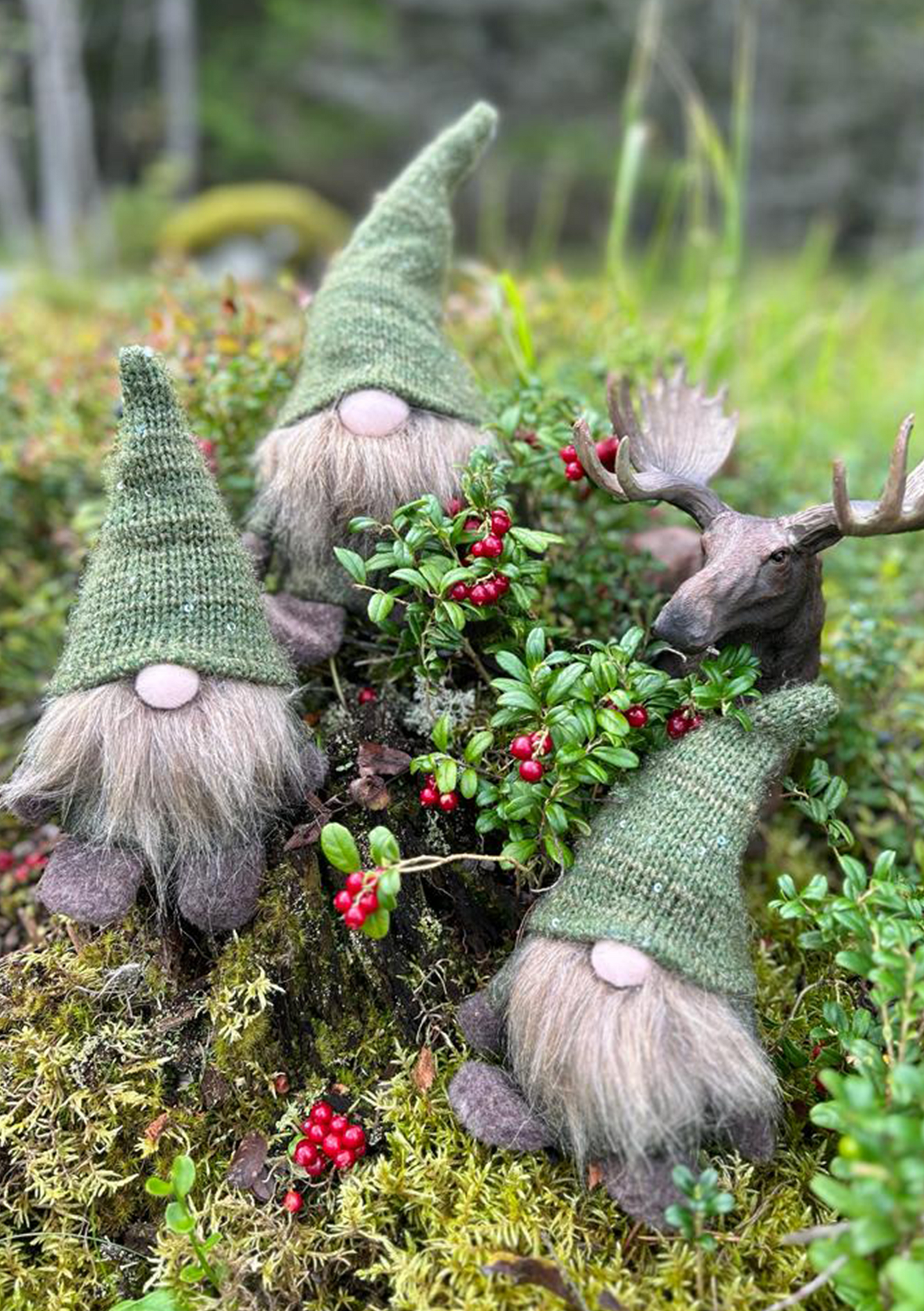 Tonttu Finnmari 27cm vihreä