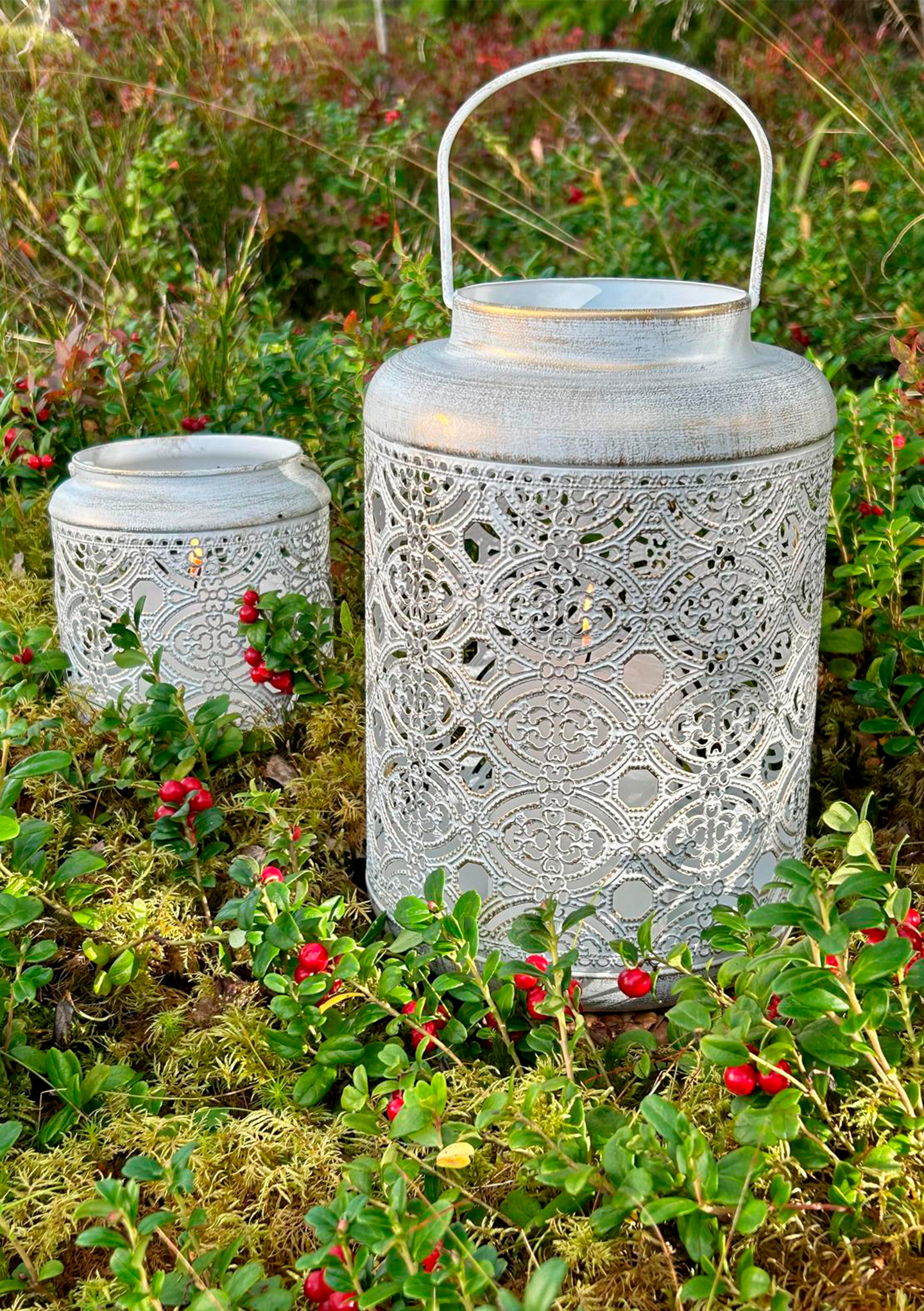 Metallilyhty Finnmari 16,5x25cm valkoinen