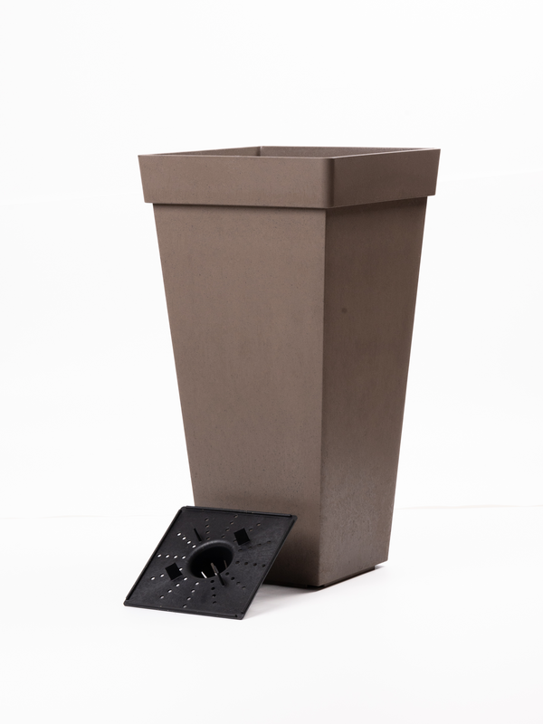 Kukkaruukku Multy Home Symphony 37,8x37,8x70cm harmaabeige