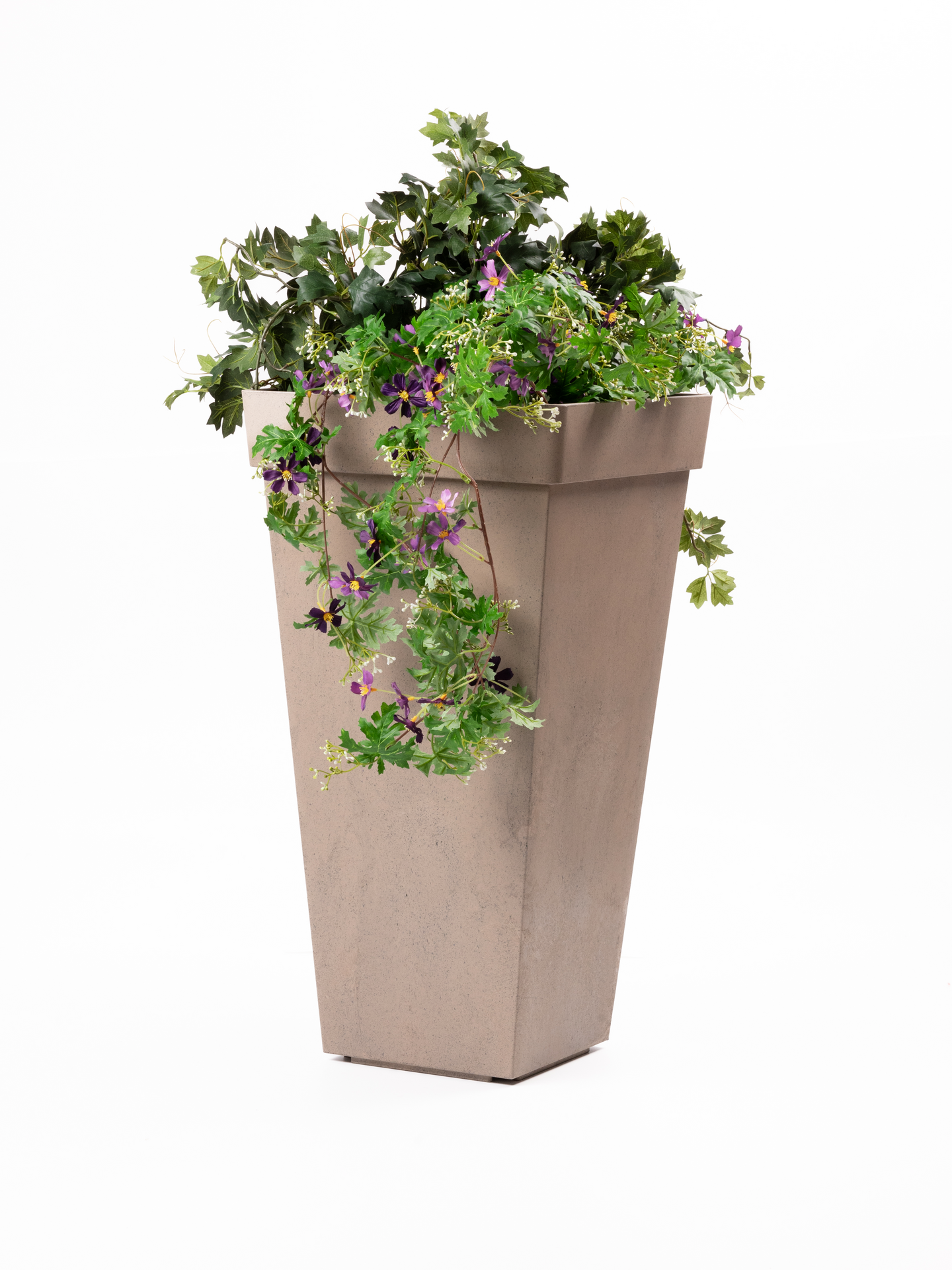 Kukkaruukku Multy Home Symphony 37,8x37,8x70cm vaaleanruskea