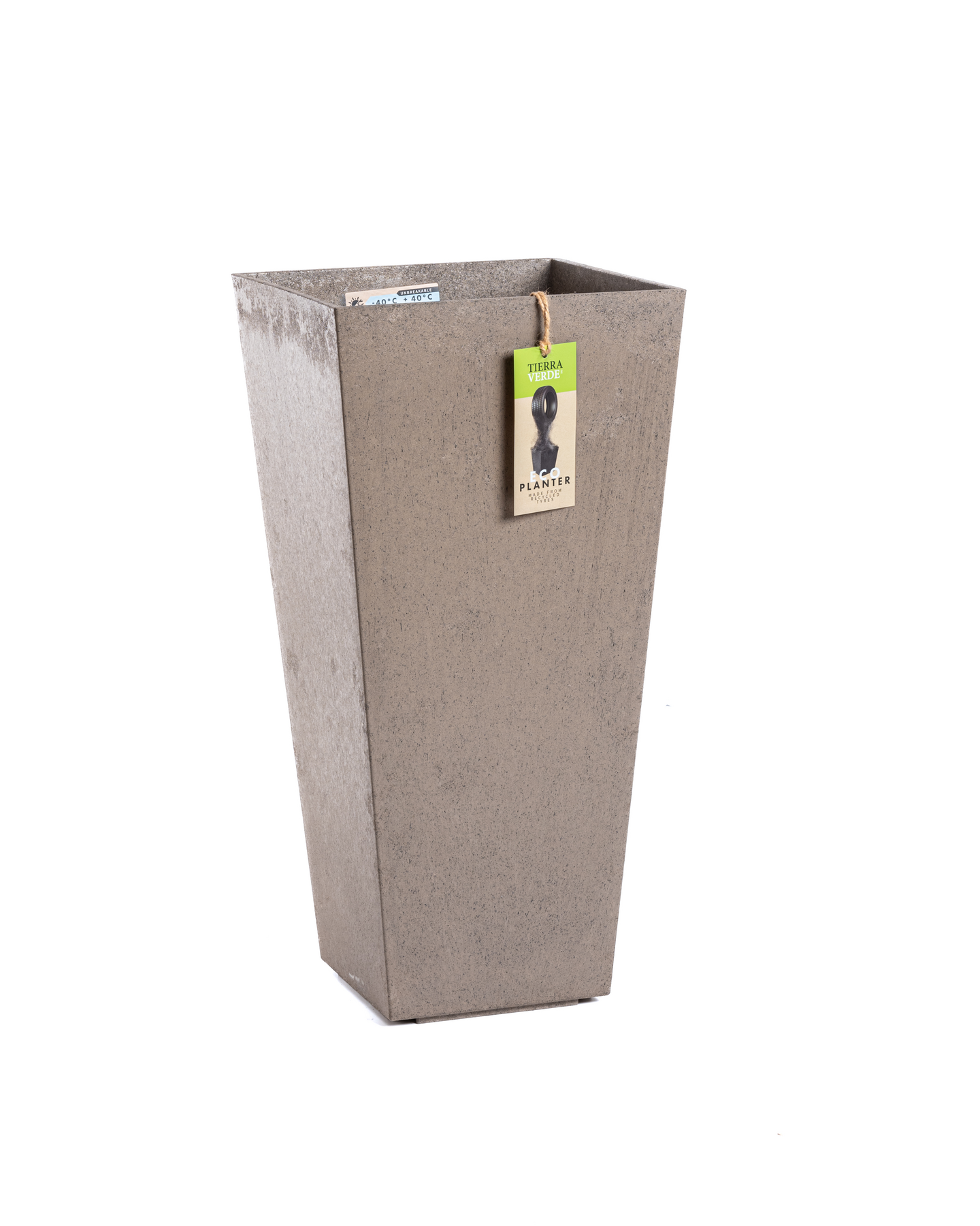 Kukkaruukku Multy Home Sonata 35x35x70cm harmaabeige