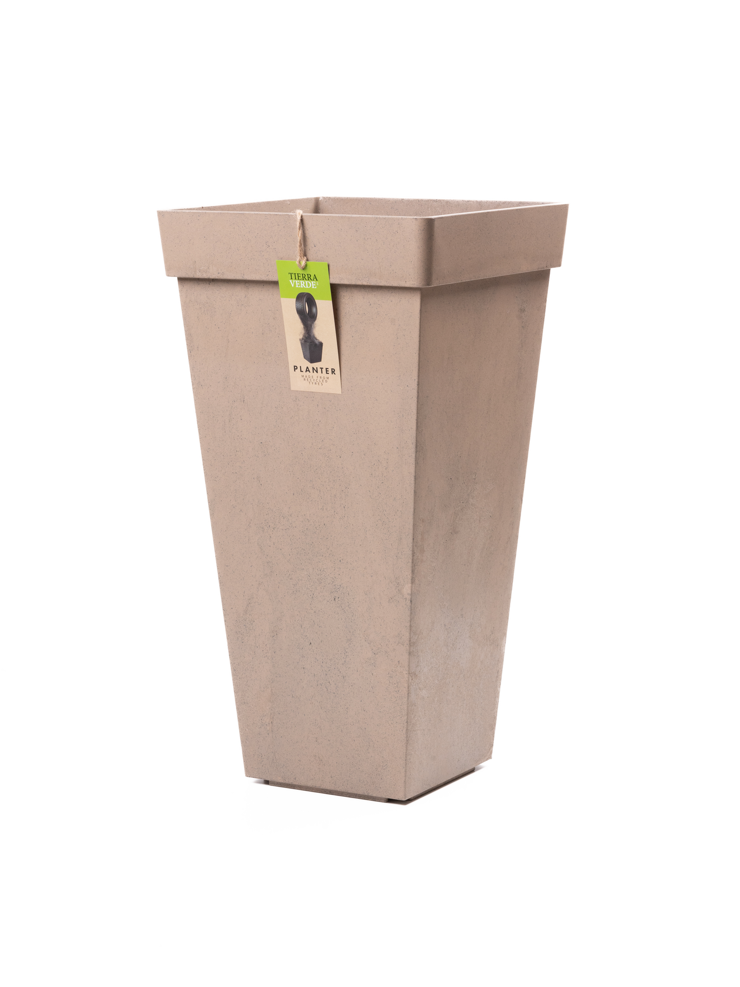 Kukkaruukku Multy Home Symphony 37,8x37,8x70cm vaaleanruskea