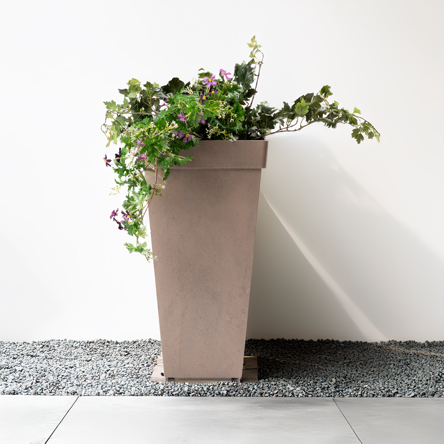 Kukkaruukku Multy Home Sonata 26,5x26,5x50cm vaaleanruskea