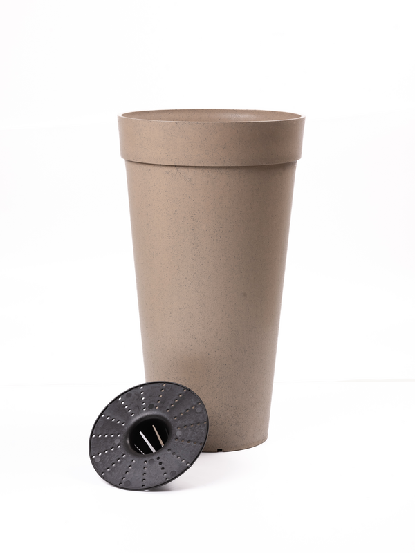 Kukkaruukku Multy Home Aria 37,5x66cm vaaleanruskea