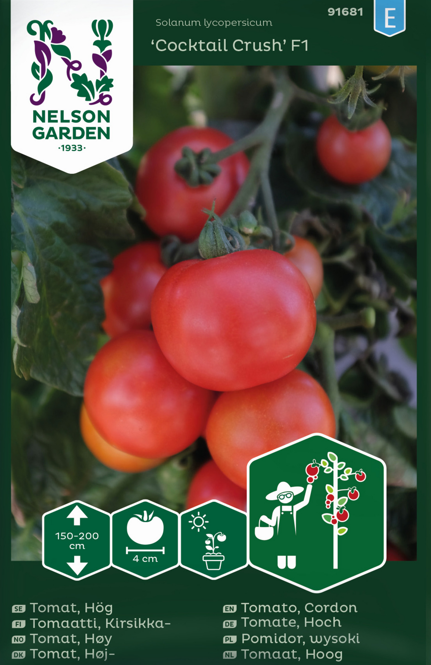 Tomaatti siemen Nelson Garden Cocktail crush F1