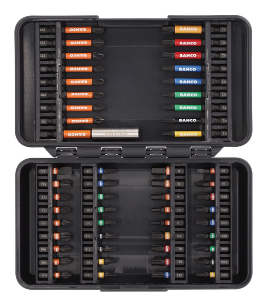 Ruuvauskärkisarja Bahco Impact 54-osainen