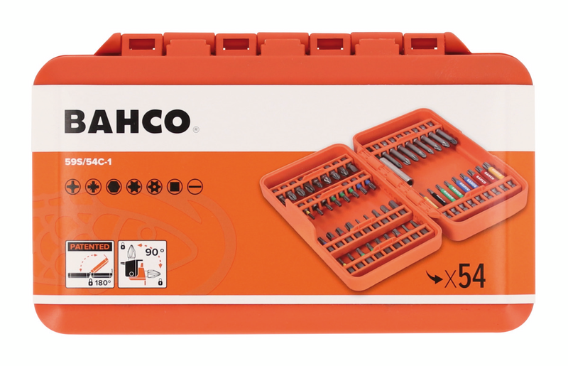 Ruuvauskärkisarja Bahco 54-osainen
