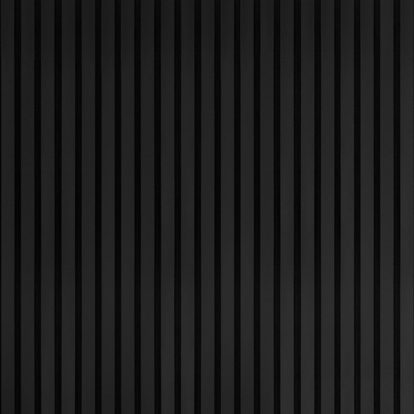 Akustiikkarimapaneeli Cello 22x600x2700mm musta 4cm rima