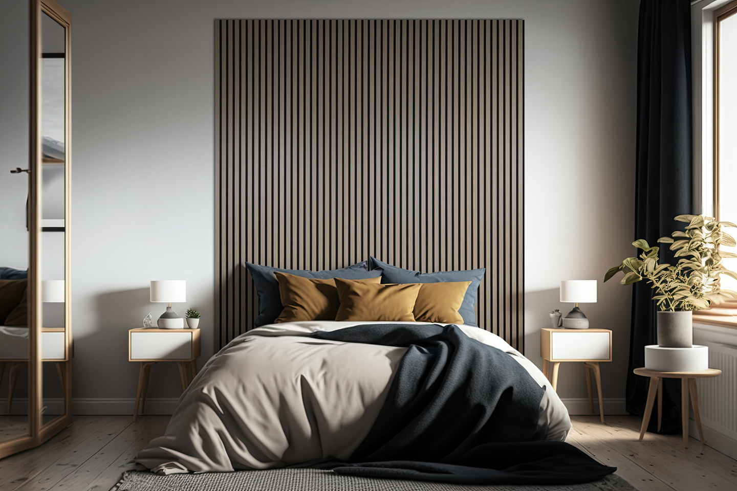 Akustiikkarimapaneeli Cello 22x600x2700 antiikkitammi