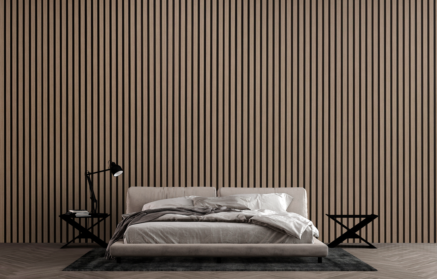 Akustiikkarimapaneeli Cello 22x600x2700 antiikkitammi