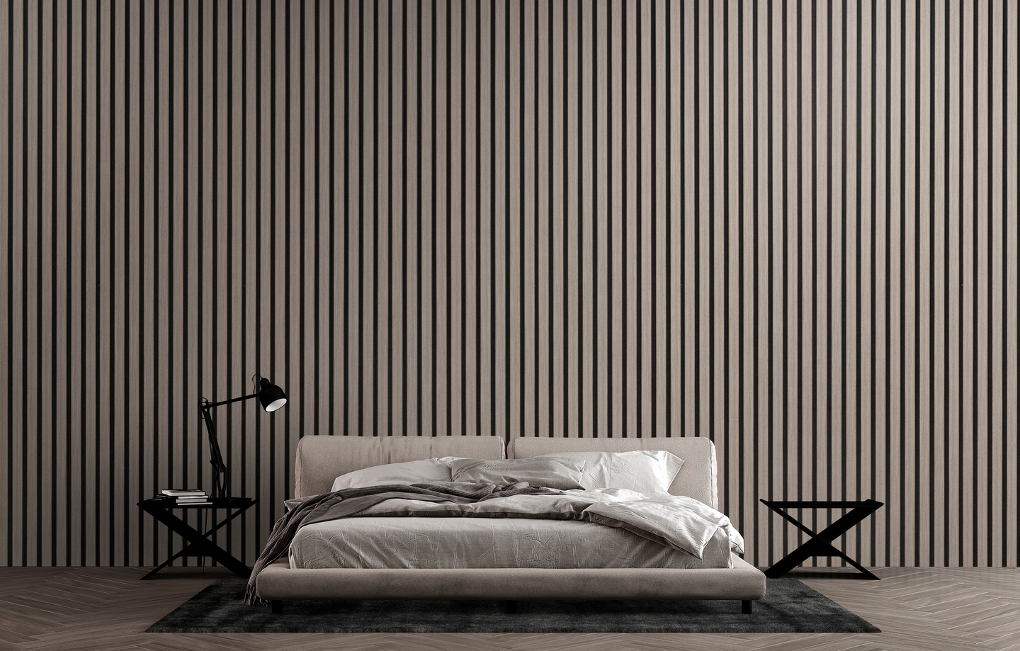 Akustiikkarimapaneeli Cello 22x600x2700 tuhkatammi