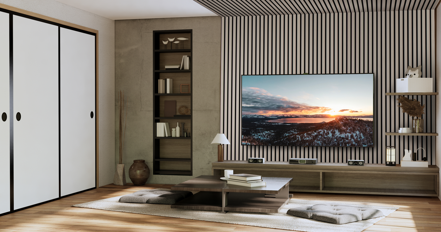 Akustiikkarimapaneeli Cello 22x600x2700mm saarni 4cm rima