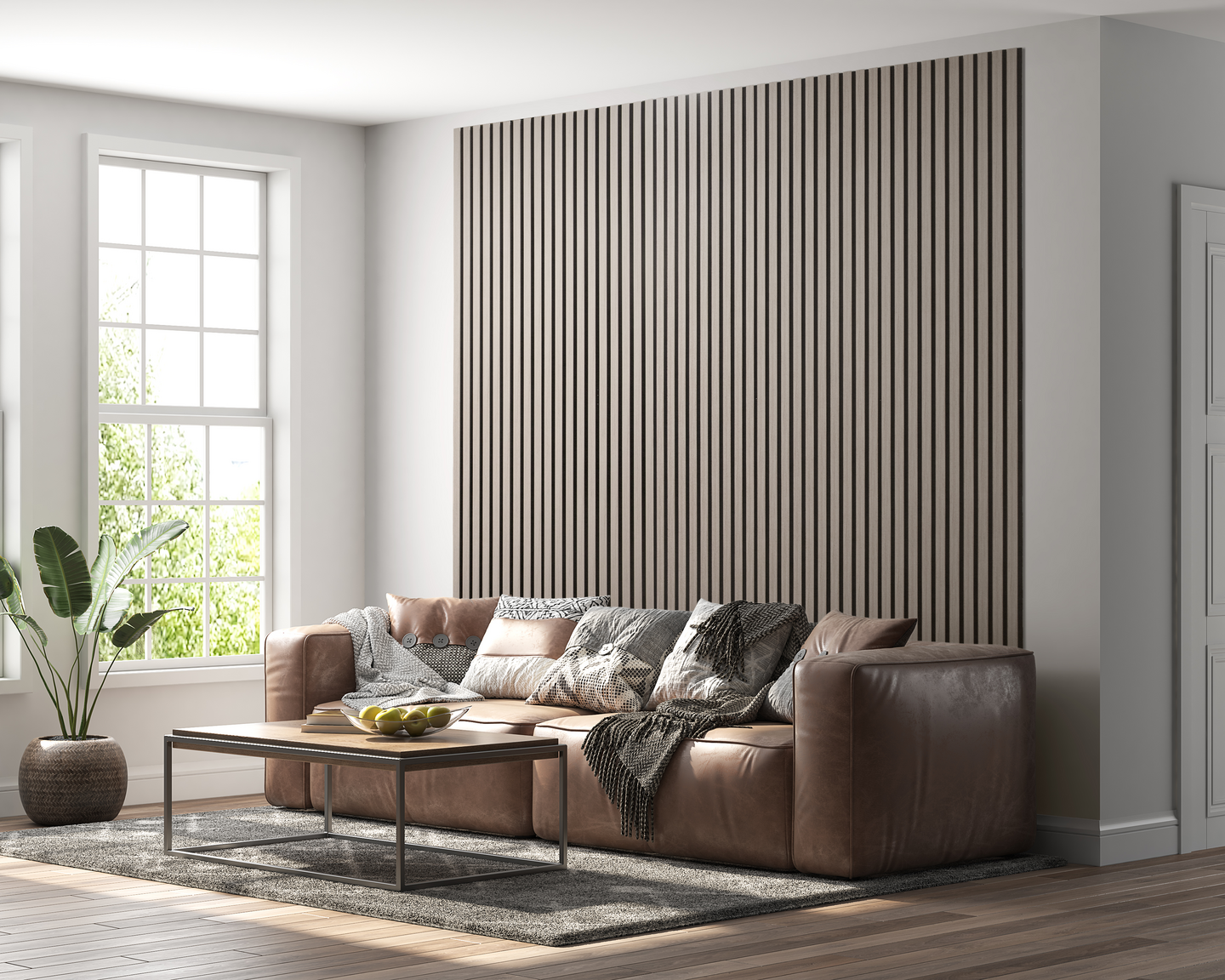 Akustiikkarimapaneeli Cello 22x600x2700 tuhkatammi