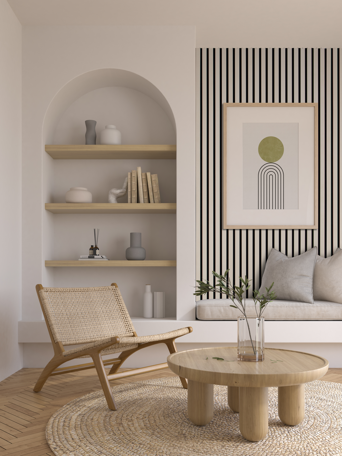 Akustiikkarimapaneeli Cello 22x600x2700mm saarni 4cm rima