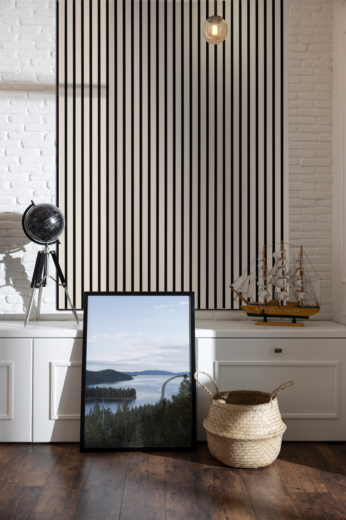 Akustiikkarimapaneeli Cello 22x600x2700mm saarni 4cm rima