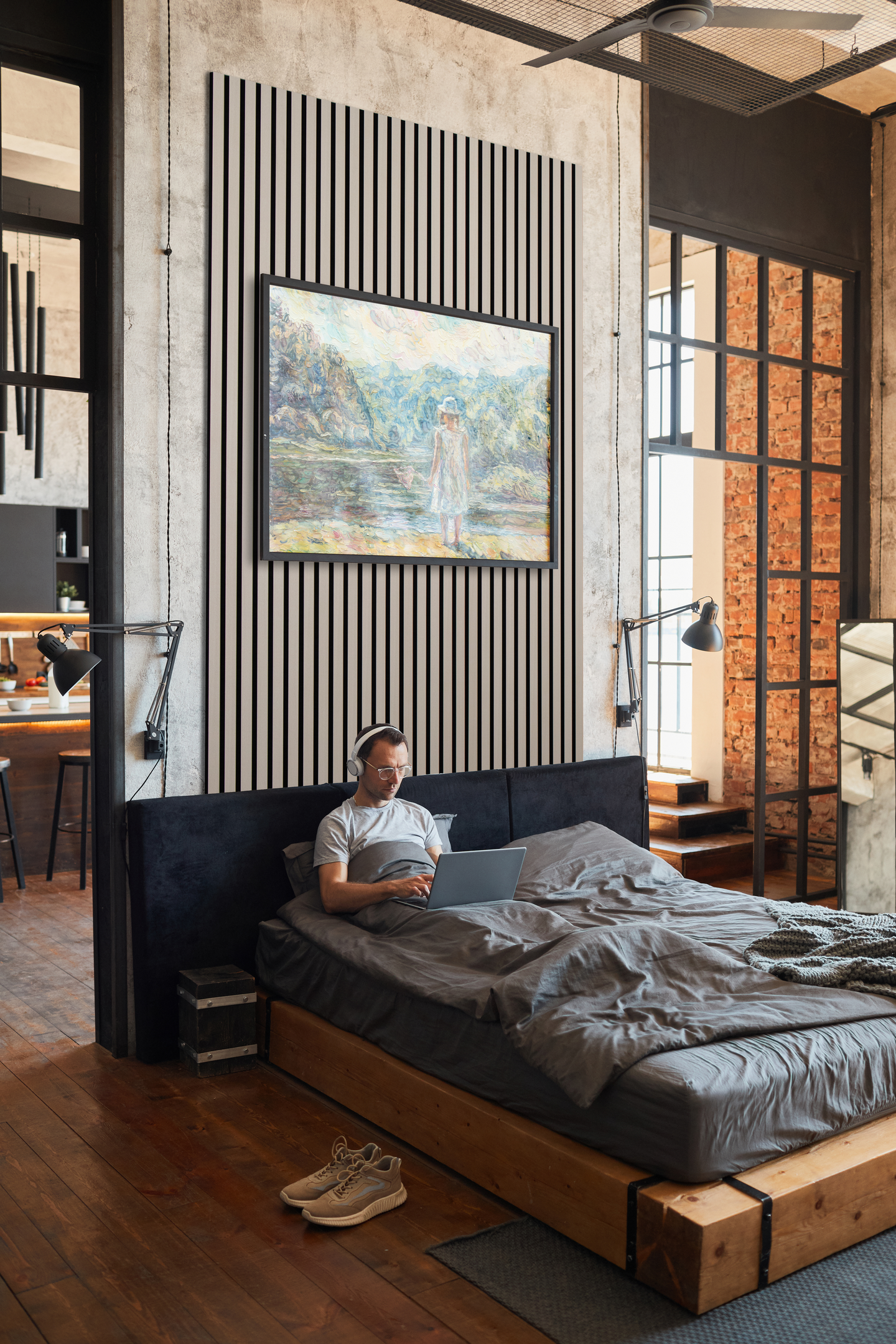 Akustiikkarimapaneeli Cello 22x600x2700mm saarni 4cm rima