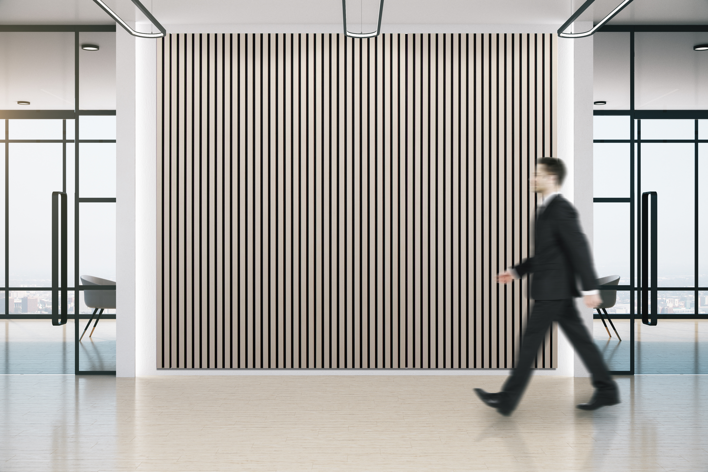 Akustiikkarimapaneeli Cello 22x600x2700mm saarni 4cm rima