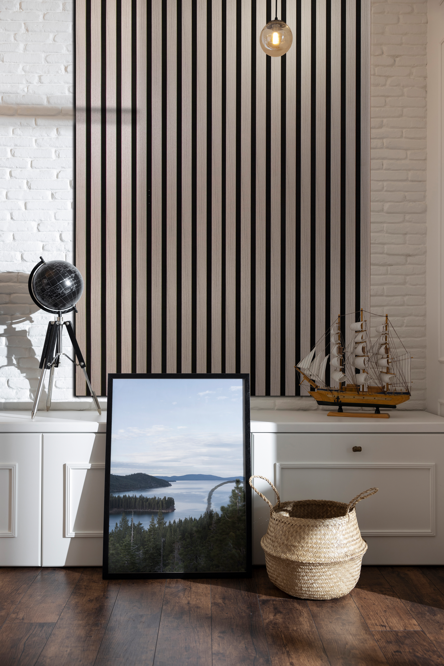 Akustiikkarimapaneeli Cello 22x600x2700 tuhkatammi